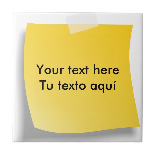 De Cerâmica Azulejo post-it (Frente)
