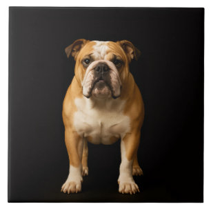 De Cerâmica Azulejo Preto 4 Luxe com Bulldog Resistente