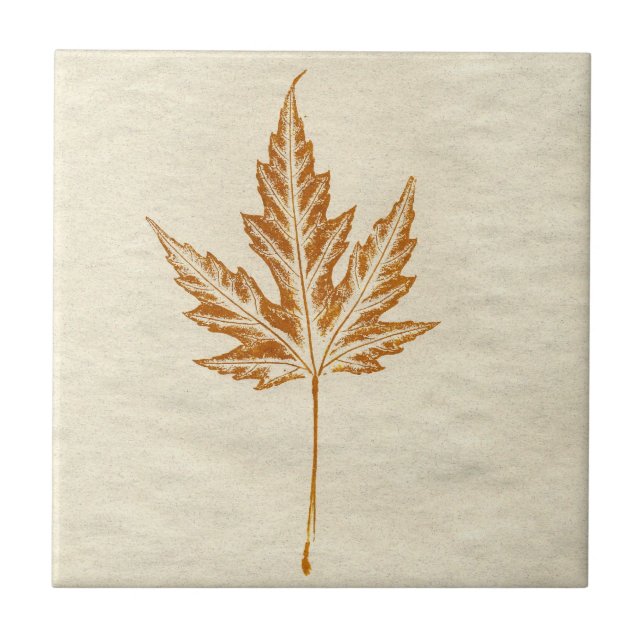 De Cerâmica Azulejo primavera folha natureza impressão (Frente)