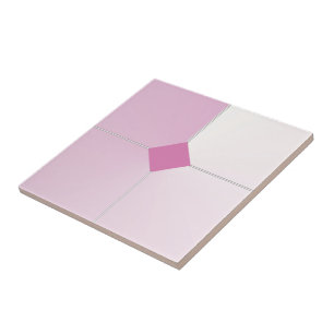 De Cerâmica Azulejo projetado a cor-de-rosa e branco