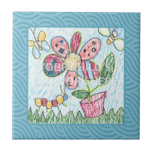 De Cerâmica Azulejo quadro azul/Trivet