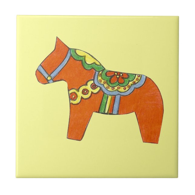 De Cerâmica Azulejo Red Horse (Frente)