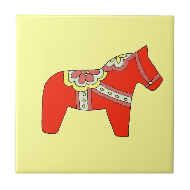 De Cerâmica Azulejo Red Horse (Frente)