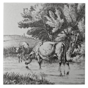 De Cerâmica Azulejo Repro c 1879 Wm Wise Minton Farm Animal