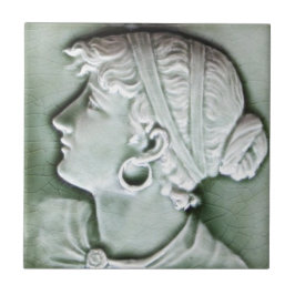 De Cerâmica Azulejo Repro para retratos Trent American c1890