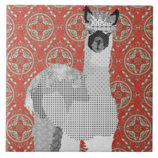 De Cerâmica Azulejo retro da arte da alpaca