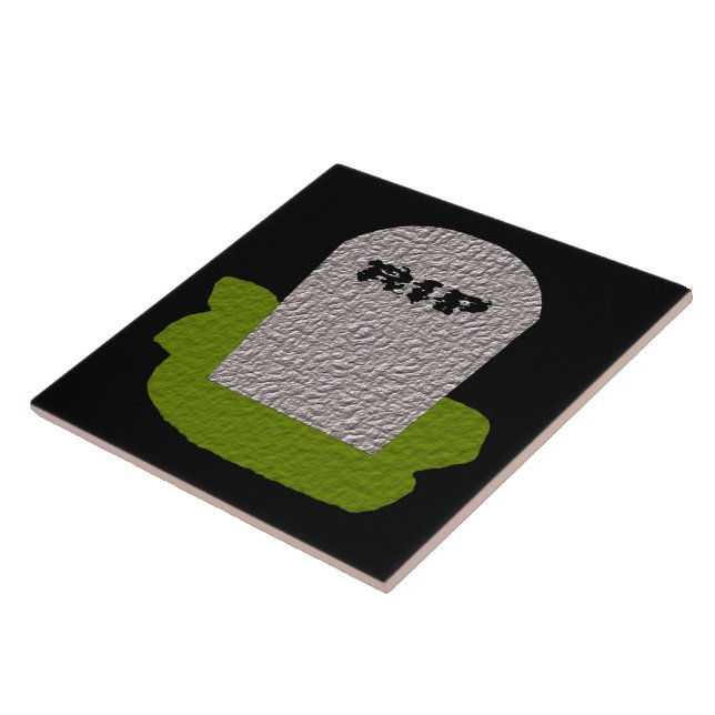 De Cerâmica AZULEJO RIP Tombstone (Lateral)