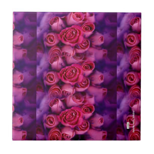 De Cerâmica Azulejo rosa