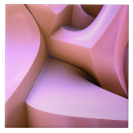 De Cerâmica azulejo rosa abstrato 3d