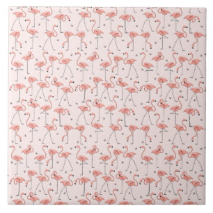 De Cerâmica Azulejo Rosa Flamingos