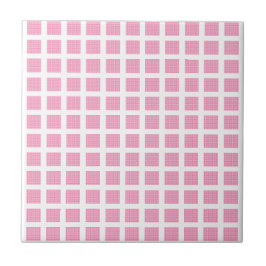De Cerâmica Azulejo Rosa Listra Quadrada