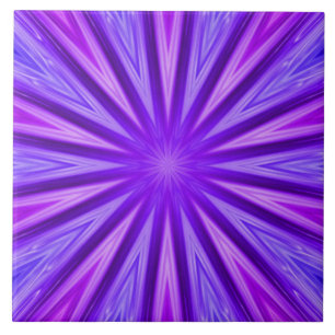 De Cerâmica Azulejo roxo/azul do caleidoscópio