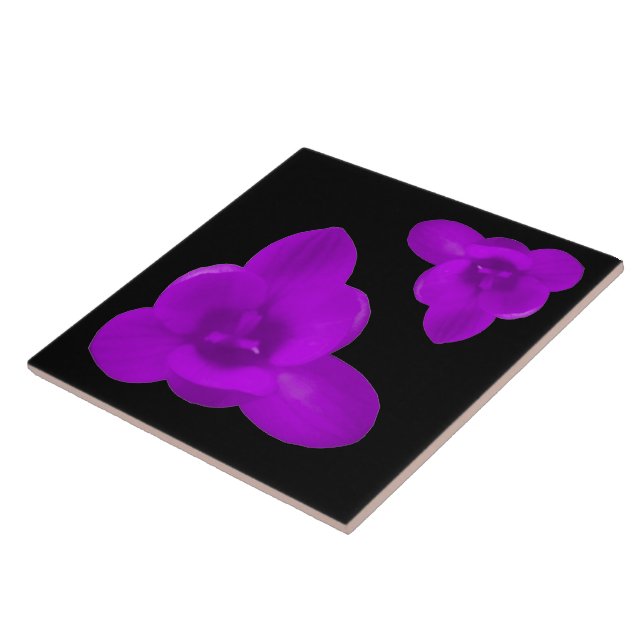 De Cerâmica Azulejo Roxo da Flor Crocus (Lateral)