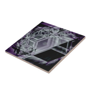De Cerâmica Azulejo roxo da matiz