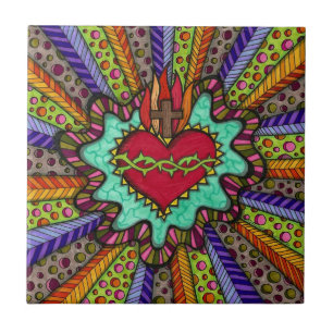 De Cerâmica Azulejo sagrado do coração