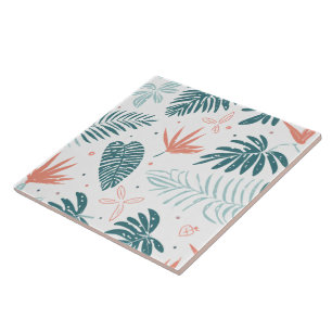 De Cerâmica Azulejo sem costura - impressão tropical