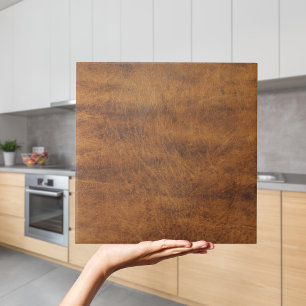 De Cerâmica Azulejo Simples Moderno Faux Tan Leather