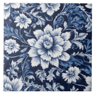 De Cerâmica azulejo sinfonia flor cobalt
