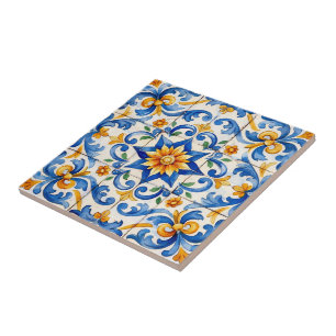 De Cerâmica Azulejo Sunburst Spice