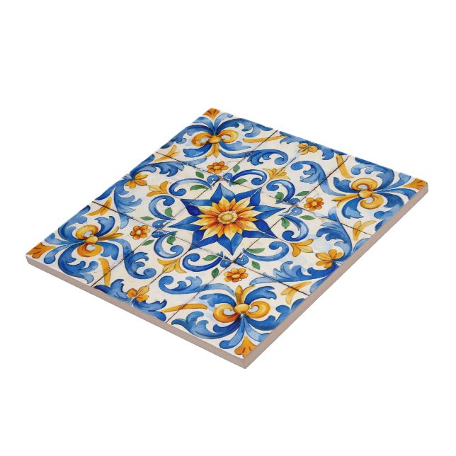 De Cerâmica Azulejo Sunburst Spice (Lateral)