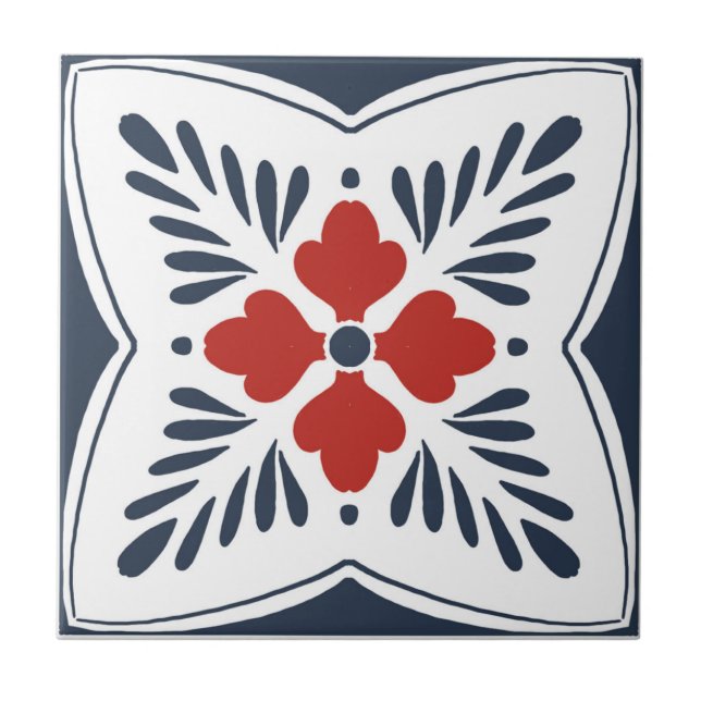 De Cerâmica Azulejo Talavera inspirado (Frente)