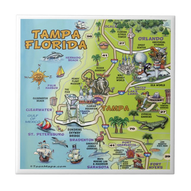 De Cerâmica Azulejo Tampa FL (Frente)