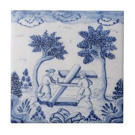 De Cerâmica Azulejo tradicional com carpinteiros-33