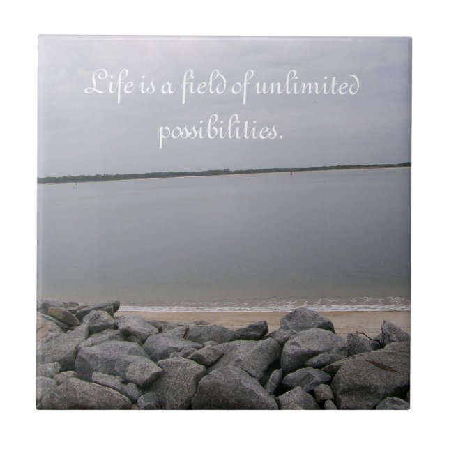 De Cerâmica Azulejo Tranquil Beach (Frente)