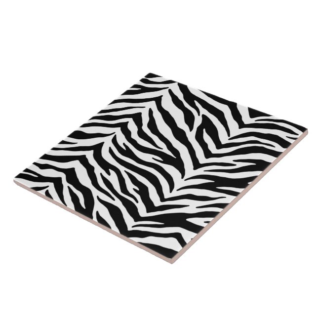 De Cerâmica Azulejo Trivet - Impressão Zebra (Lateral)