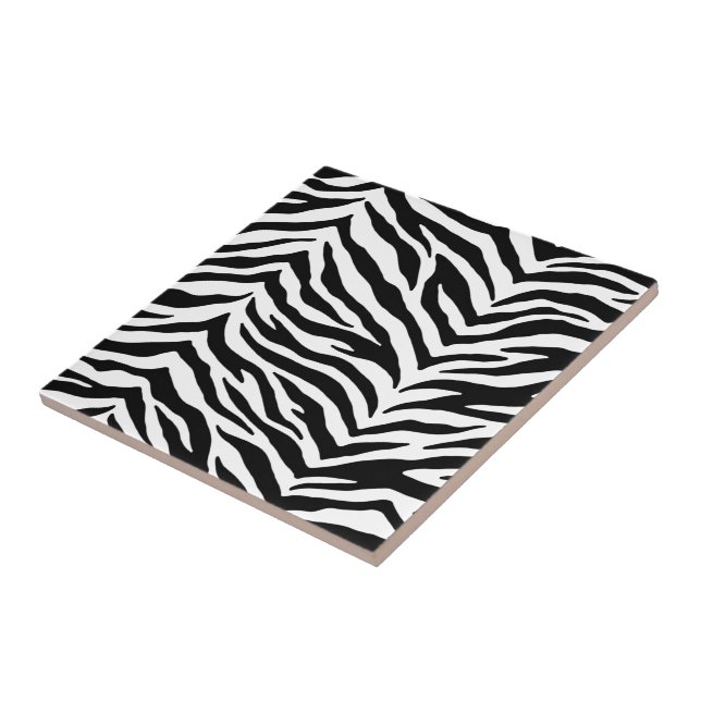 De Cerâmica Azulejo Trivet - Impressão Zebra (Lateral)