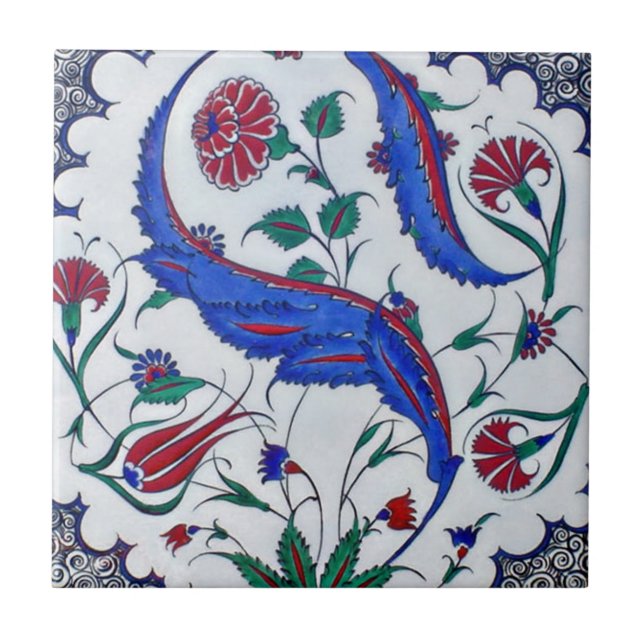 De Cerâmica Azulejo turco da reprodução TR013 (Frente)