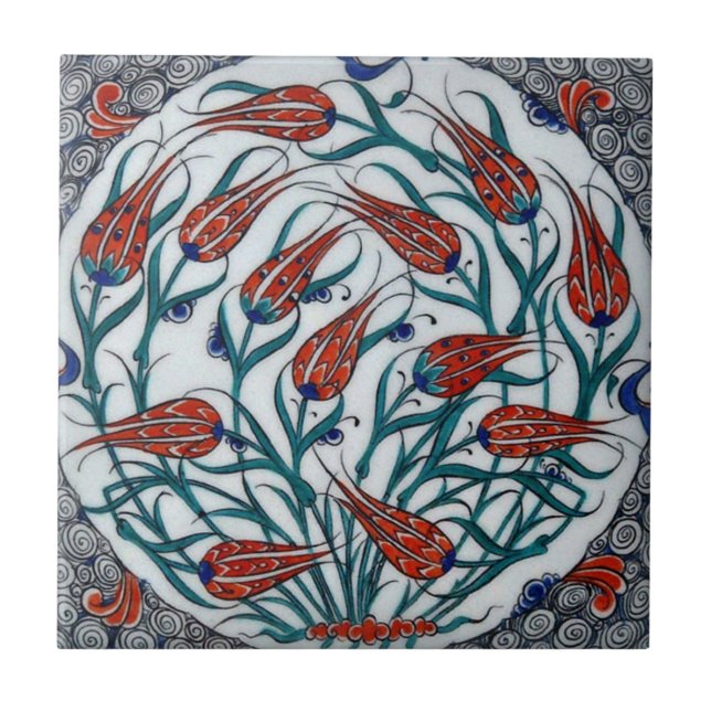 De Cerâmica Azulejo turco da reprodução TR028 (Frente)
