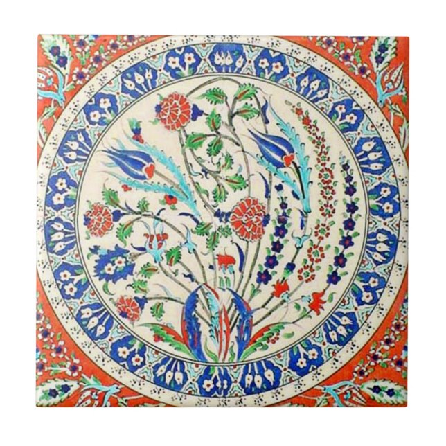 De Cerâmica Azulejo turco da reprodução TR031 (Frente)