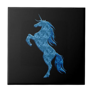 De Cerâmica Azulejo Unicorn Blue Fire