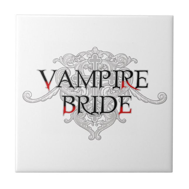 De Cerâmica Azulejo Vampire Bride (Frente)