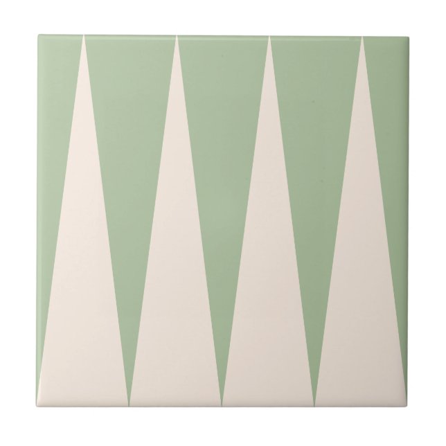 De Cerâmica Azulejo Verde Claro Padrão do Backgammon (Frente)