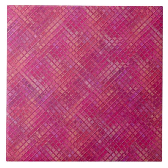 De Cerâmica Azulejo verde rosa e violeta 6x6 (Frente)