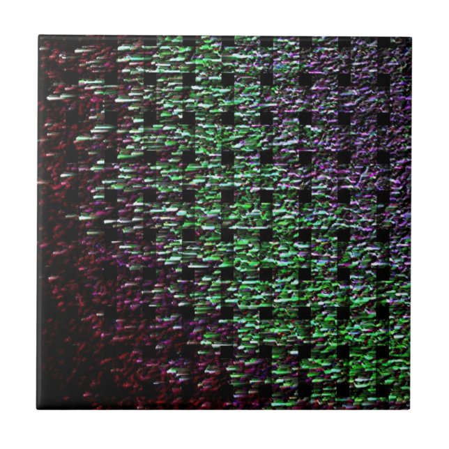 De Cerâmica Azulejo Verde Roxo Metálico (Frente)