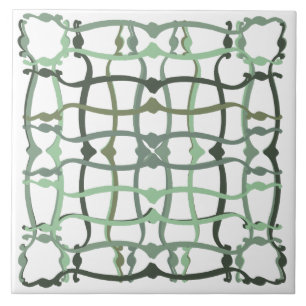 De Cerâmica Azulejo verde sage do campo francês