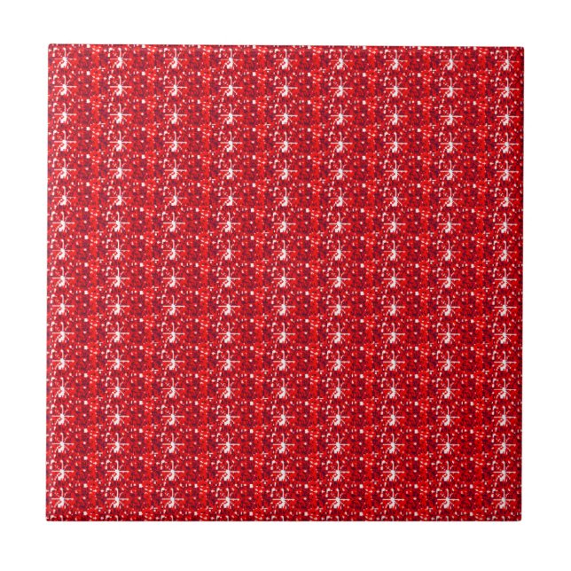 De Cerâmica Azulejo vermelho brilhante (Frente)