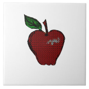 De Cerâmica Azulejo Vermelho Mosaico/Maçã Branca