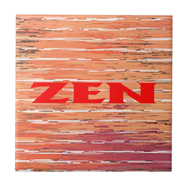 De Cerâmica Azulejo vermelho Zen (Frente)
