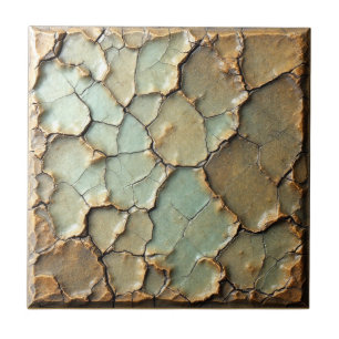 De Cerâmica Azulejo Vintage Cracking