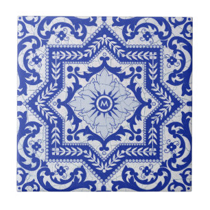 De Cerâmica Azulejo Vintage, Estilo Cerâmico Rachado Azul