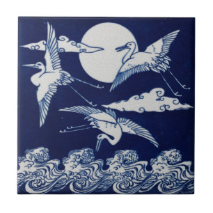 De Cerâmica Azulejo Vitoriano Repro Minton com Tempestades Lua
