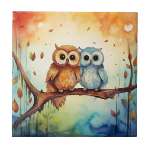 De Cerâmica Azulejo Whimsical Ows