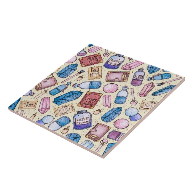 De Cerâmica Azulejo Witchy Wonders (Lateral)