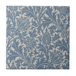 De Cerâmica Azulejo Wm Morris Arts & Artesanatos Blue Thistist