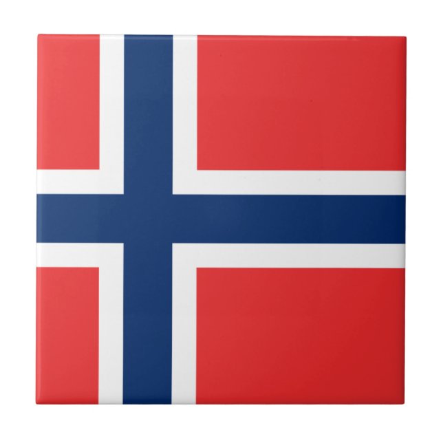 De Cerâmica Bandeira do Azulejo da Noruega (Frente)