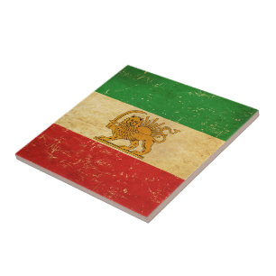 De Cerâmica Bandeira do Irã, Shahof Iran Flag Azulejo cerâmico